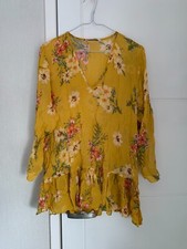 ZARA MUSTARD FLORAL PRINT V