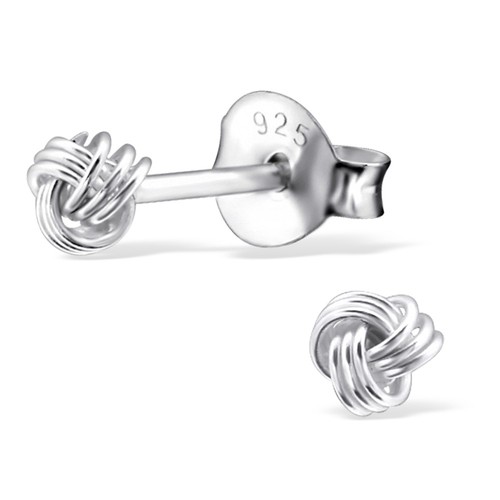 925 sterling silver knot stud - sterling,