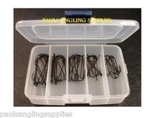 100  ASSORTED SEA FISHING ABERDEEN HOOKS IN POCKET BOX 