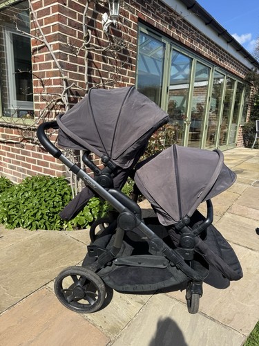 Icandy orange double pram - icandy,