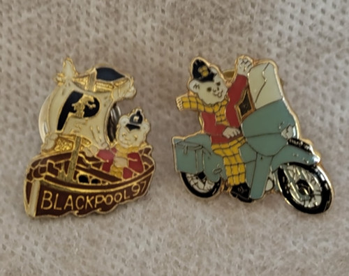 Pair vintage rupert - rupert, bear