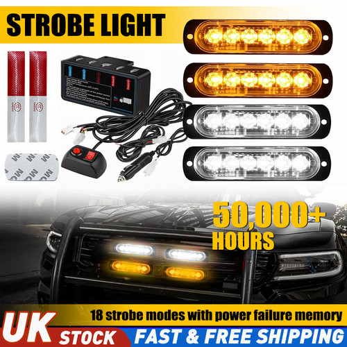 Led grille strobe warning - grille,