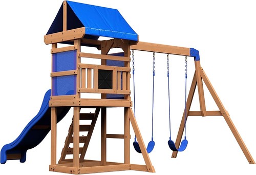 Kids double swing - double, slide