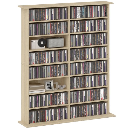 Homcom storage unit dvd - cd,
