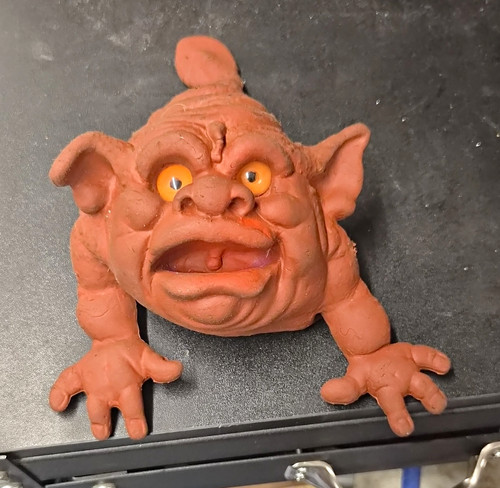 Vintage brown monster - brown, creature