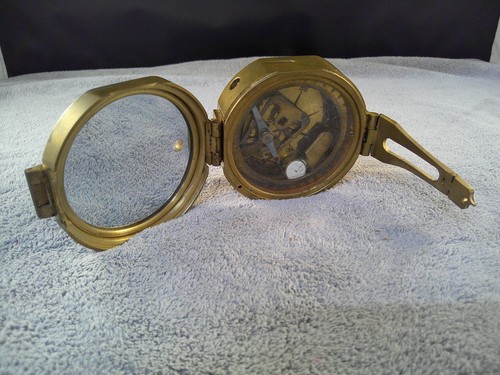 Natural sine brass compass - natural,