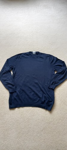 Zara mens navy round neck - , fine