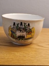 Welsh Tea Party At Barmouth Dish. Welsh Souvenir Ceramic Dish. Shimmer Glaze.