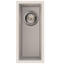 Reginox Elleci Quadra 16 Undermount White Kitchen Sink - QUADRA 50 W