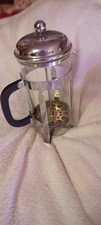 La Cafetiere 8 Cup Glass Chrome Silver Coffee Maker French Press 1L Made in UK