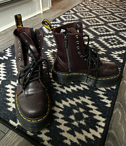 Martens burgundy leather - dr.,