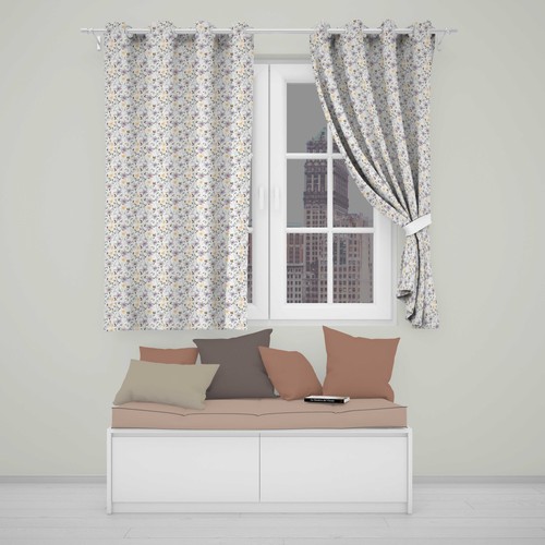 Blackout eyelet curtains soft - curtains,