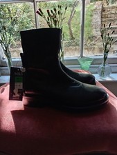 Marks & Spencer Black Leather Ankle Boots, Size 4