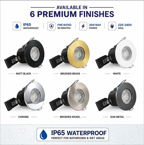 Ip65 fire rated gu10 recessed - fire,