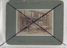 PHOTOGRAPH  - Bank Street  Mexborough Yorkshire Rover Cars / Cycle Shop 