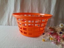RETRO vtg 70s ROUND ORANGE