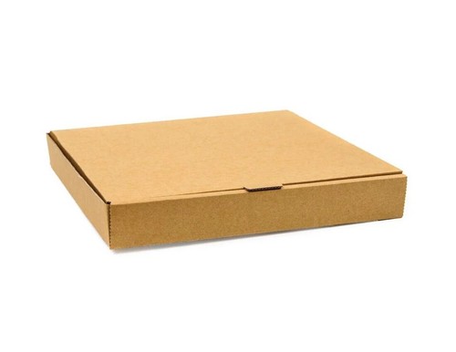 Plain kraft cardboard - cardboard, pizza