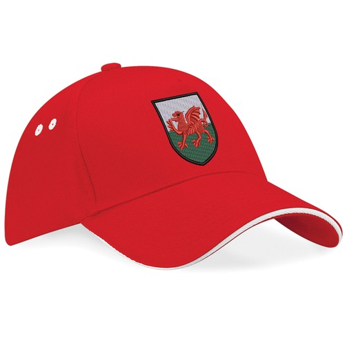 Wales badge embroidery cap - wales,