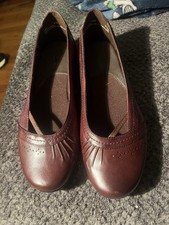 VINTAGE Clarks Leather Baby Doll Shoes Size 8.5 Mint Condition