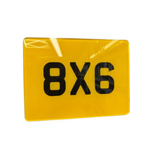 Premium Motorcycle Motorbike Novelty 2D Font 8x6" Show Number Plate