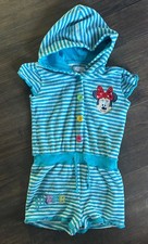 3-4 Years Girls Disney Store Minnie Mouse Towelling Beach/Swimming Playsuit 