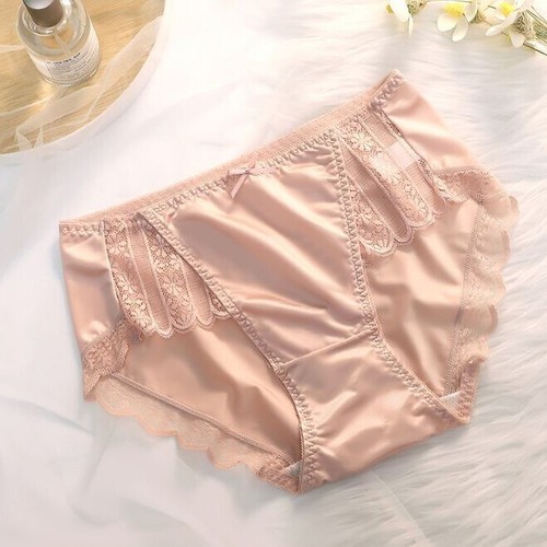 Sexy satin lace brief panties - sexy,