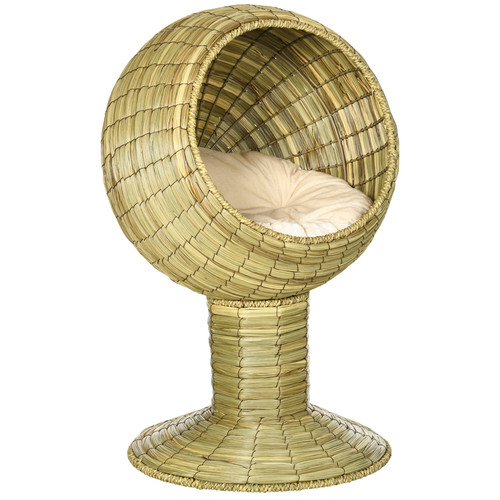 Pawhut raised cat house - cat,