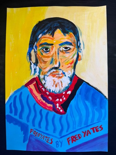 Fred yates painting drawing - fred, on