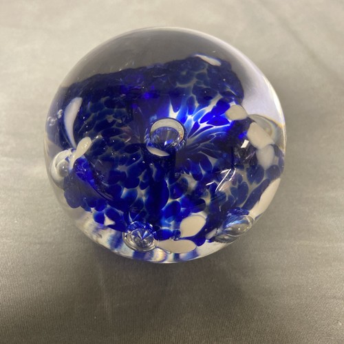 Flower paperweight signed bart - flower,