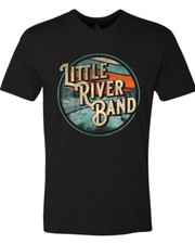 retro VTG Little River band black T-shirt Cotton Unisex