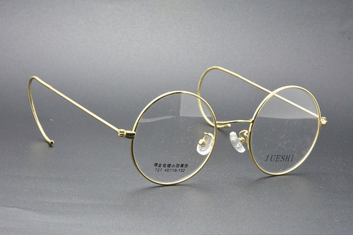 Retro round gold wire rim - retro,