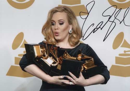 Adele signed 12x8 - signed, set