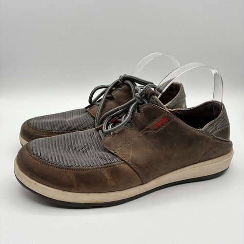 Olukai makia leather boat - olukai,