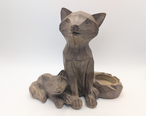 Dunelm fox and cub tealight - and,