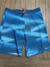 Nike Men Bathing Suit Shorts Size 34 Blue 