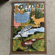 Vintage *Scottish Game Pie Recipe* Tea Towel,  Collectable Linanne,  NWOT