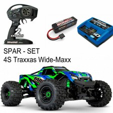 Traxxas Wide Maxx Monster Truck Green + 4S 5000 mAh Battery + Charger RTR Set