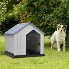 Large Dog Kennel Pet House Weatherproof Indoor Outdoor Animal Shelter With Door