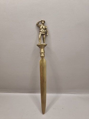 Antique figural brass letter - antique,