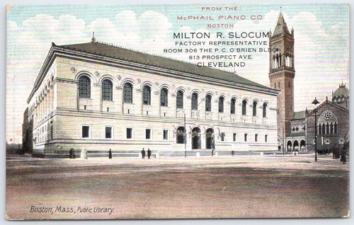 Boston public library mcphail - boston,