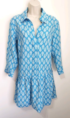 Zara blue baroque damask