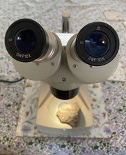 Stereo Microscope Meiji EMT including below and above stage lighting. 10-30x Mag
