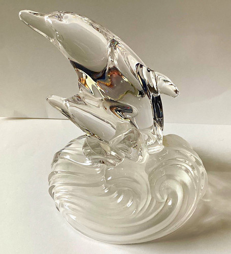 Rcr clear glass dolphin - glass,