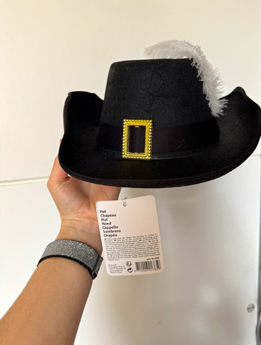 New boland black musketeer hat - boland,