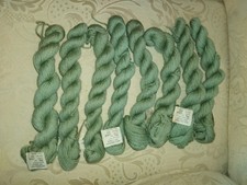 Vintage Coats Anchor 1oz Grounding Tapestry Wool Hanks x 8 Green same dye lot
