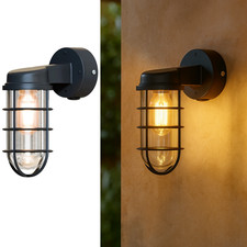 Vintage Industrial Wall Light Antique Retro Cage Bulkhead Wall Mounted Ship Lamp