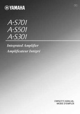 Yamaha A-S301 A-S501 A-S701