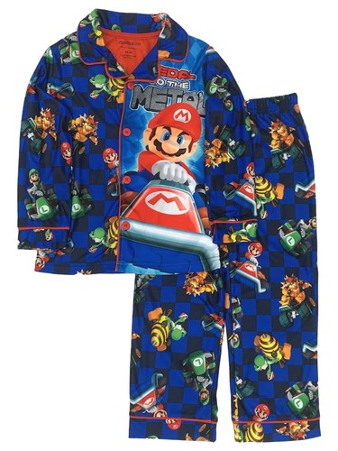 Mario kart boys blue flannel - boys,