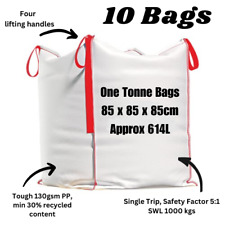 10 x ONE TON BAG BULK BAGS BUILDERS GARDEN WASTE 1 TONNE TON JUMBO BAG STORAGE