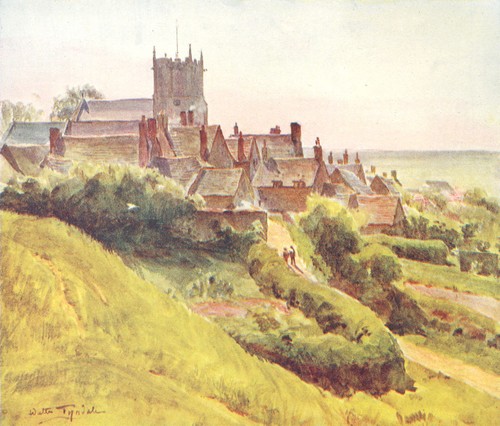 Dorset corfe castle slopes - castle,